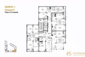 2-к квартира, вторичка, 60м2, 2/13 этаж