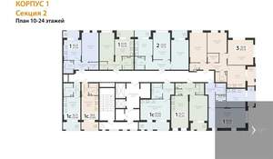 1-к квартира, вторичка, 35м2, 11/24 этаж