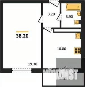 1-к квартира, вторичка, 38м2, 10/17 этаж