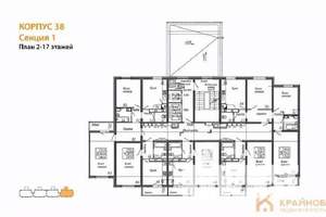 3-к квартира, вторичка, 76м2, 2/17 этаж