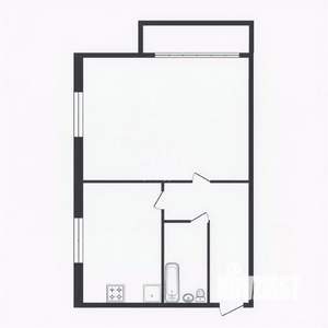 1-к квартира, вторичка, 32м2, 4/5 этаж