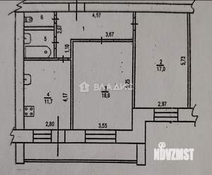 2-к квартира, вторичка, 63м2, 10/11 этаж