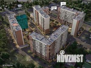 2-к квартира, вторичка, 45м2, 7/17 этаж