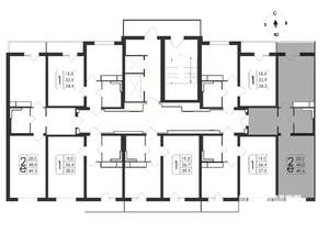 2-к квартира, вторичка, 50м2, 19/19 этаж