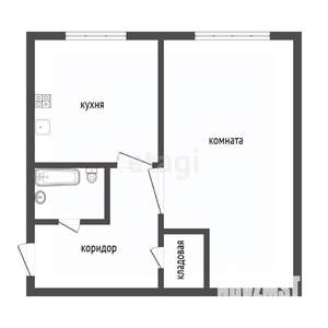 1-к квартира, вторичка, 30м2, 1/5 этаж