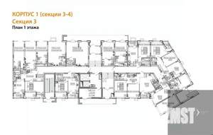 2-к квартира, вторичка, 56м2, 1/13 этаж
