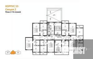 2-к квартира, вторичка, 56м2, 12/17 этаж
