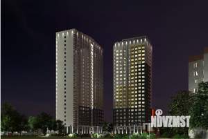 1-к квартира, строящийся дом, 35м2, 20/25 этаж