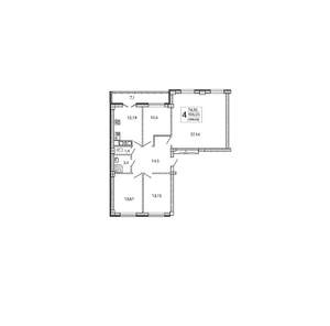 4-к квартира, вторичка, 110м2, 2/15 этаж