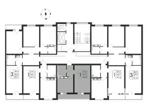 1-к квартира, вторичка, 40м2, 3/17 этаж