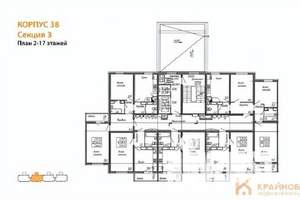 1-к квартира, вторичка, 38м2, 9/17 этаж