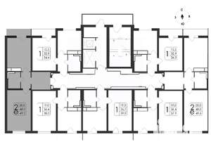 2-к квартира, вторичка, 50м2, 15/19 этаж