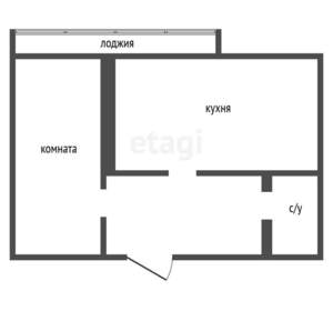 1-к квартира, вторичка, 46м2, 17/17 этаж