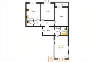 3-к квартира, вторичка, 86м2, 15/17 этаж