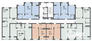 2-к квартира, вторичка, 60м2, 5/13 этаж