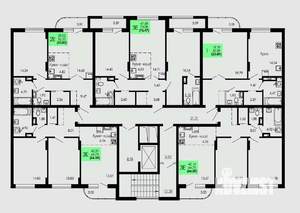 3-к квартира, строящийся дом, 66м2, 4/9 этаж