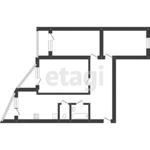 3-к квартира, вторичка, 92м2, 4/12 этаж