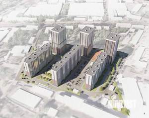 1-к квартира, строящийся дом, 36м2, 1/17 этаж