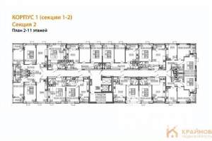 2-к квартира, вторичка, 58м2, 8/11 этаж