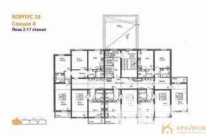 1-к квартира, вторичка, 38м2, 5/17 этаж