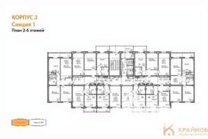 2-к квартира, вторичка, 51м2, 5/15 этаж