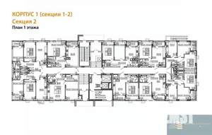 2-к квартира, вторичка, 58м2, 1/13 этаж