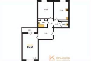 2-к квартира, вторичка, 66м2, 2/17 этаж