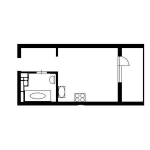 Студия квартира, вторичка, 26м2, 10/25 этаж