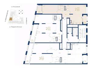 2-к квартира, вторичка, 64м2, 4/8 этаж