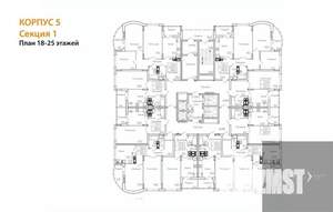 1-к квартира, вторичка, 44м2, 25/25 этаж