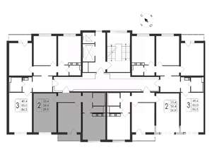 2-к квартира, вторичка, 60м2, 16/17 этаж