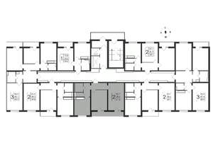 2-к квартира, вторичка, 62м2, 6/19 этаж