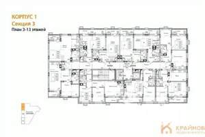 1-к квартира, строящийся дом, 50м2, 11/15 этаж