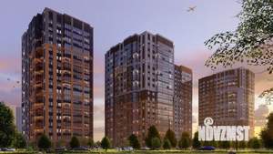 2-к квартира, строящийся дом, 55м2, 1/19 этаж