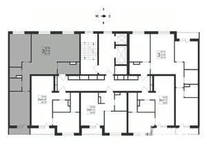 3-к квартира, вторичка, 81м2, 12/17 этаж
