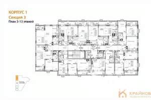 1-к квартира, строящийся дом, 43м2, 8/15 этаж