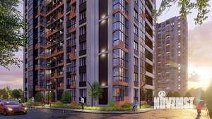 2-к квартира, строящийся дом, 55м2, 1/19 этаж