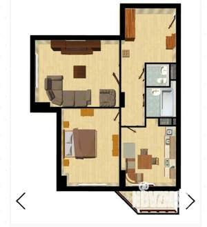 1-к квартира, сданный дом, 49м2, 5/18 этаж