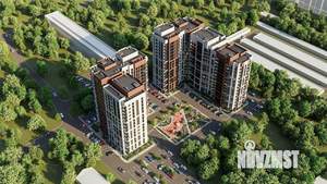 Студия квартира, строящийся дом, 29м2, 15/17 этаж