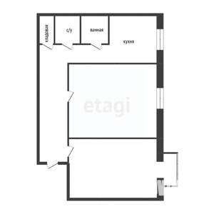 2-к квартира, вторичка, 62м2, 4/5 этаж