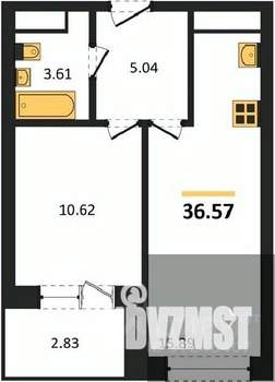1-к квартира, вторичка, 37м2, 3/28 этаж