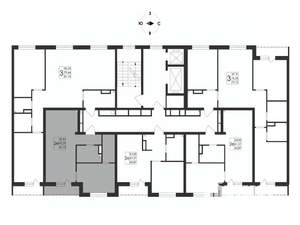 2-к квартира, вторичка, 45м2, 17/17 этаж