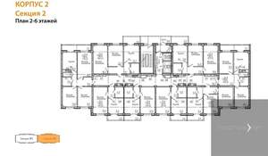 2-к квартира, вторичка, 51м2, 6/15 этаж