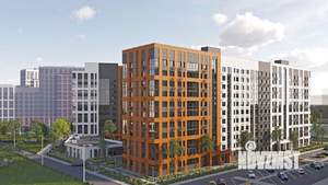2-к квартира, строящийся дом, 55м2, 9/13 этаж