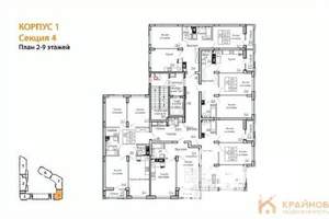 2-к квартира, вторичка, 57м2, 3/13 этаж