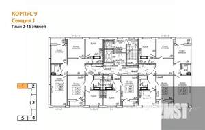 1-к квартира, вторичка, 38м2, 9/19 этаж