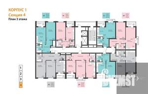 1-к квартира, вторичка, 53м2, 3/18 этаж