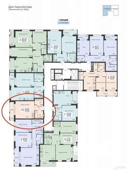 Студия квартира, вторичка, 36м2, 8/15 этаж