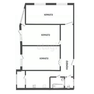 3-к квартира, вторичка, 90м2, 8/16 этаж