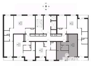 2-к квартира, вторичка, 43м2, 9/17 этаж